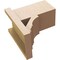Ekena Millwork 7 1/2-in W x 12-in D x 12-in H Balboa Block Rough Cedar Woodgrain TimberThane Outlooker, Primed Tan OUTUR075X12X12BOA44RCPR - alternate 6